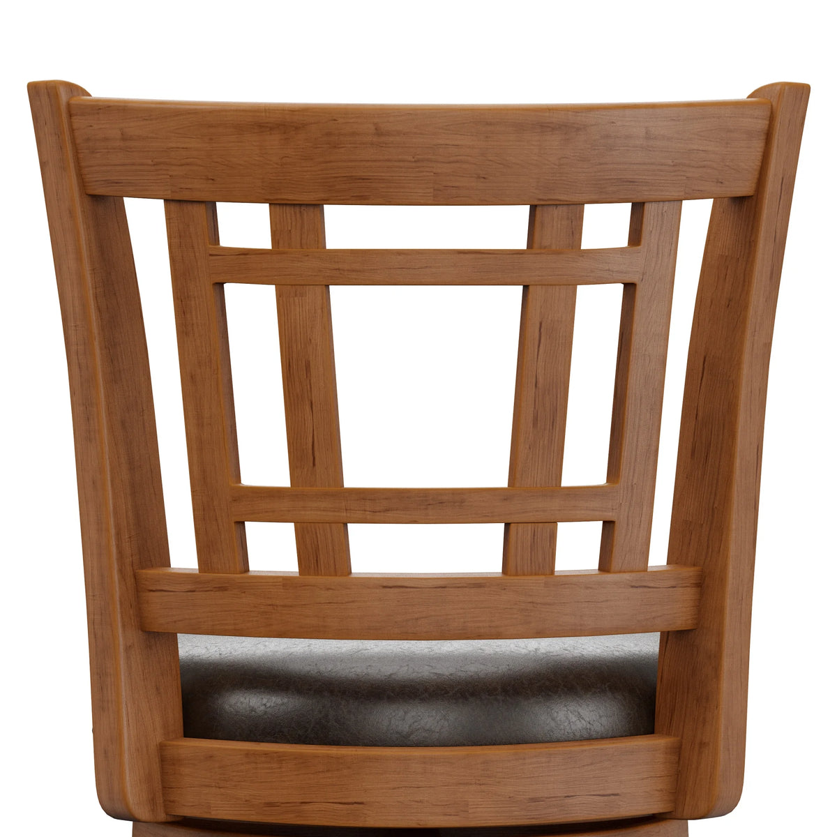 Brown Swivel Bar Stool W7138