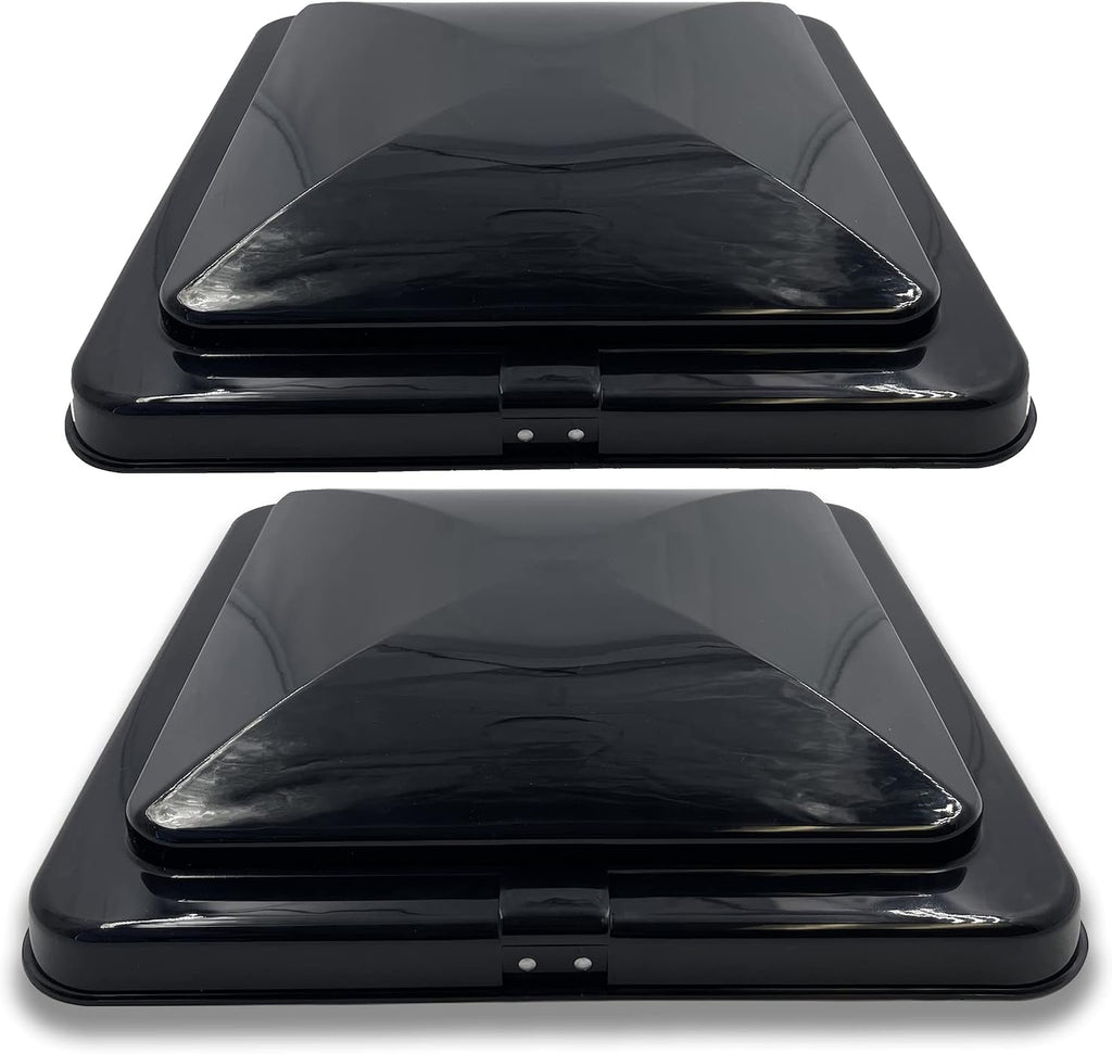 Black 14 x 14 Replacement Impact-Resistant RV Roof Vent Lid Cover D864