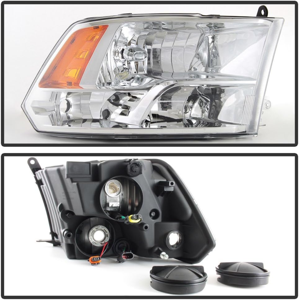 2009-2018 Dodge Ram 1500 2500 3500 Factory Quad Style Headlights Headlamps Assembly w/Bulbs Set Left+Right C598168