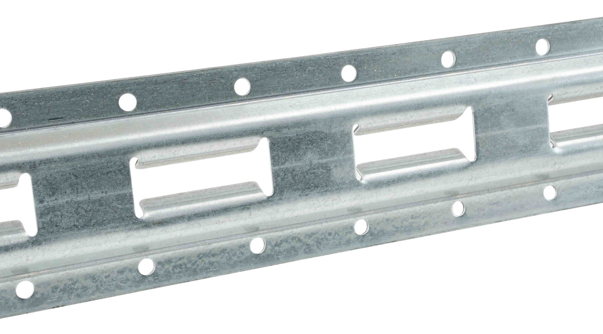 (8 Pack) 5' Vertical Galvanized Steel Bolt-On E-Track Tie-Down Rail W164613