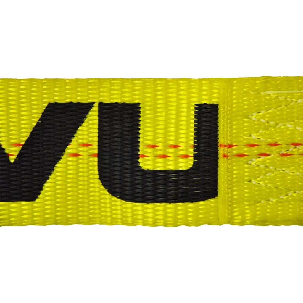 Ratchet Strap with Wire Hooks, 3 inch x 27 foot, 2 Pack, Yellow, 5000 Lbs SWL B917169
