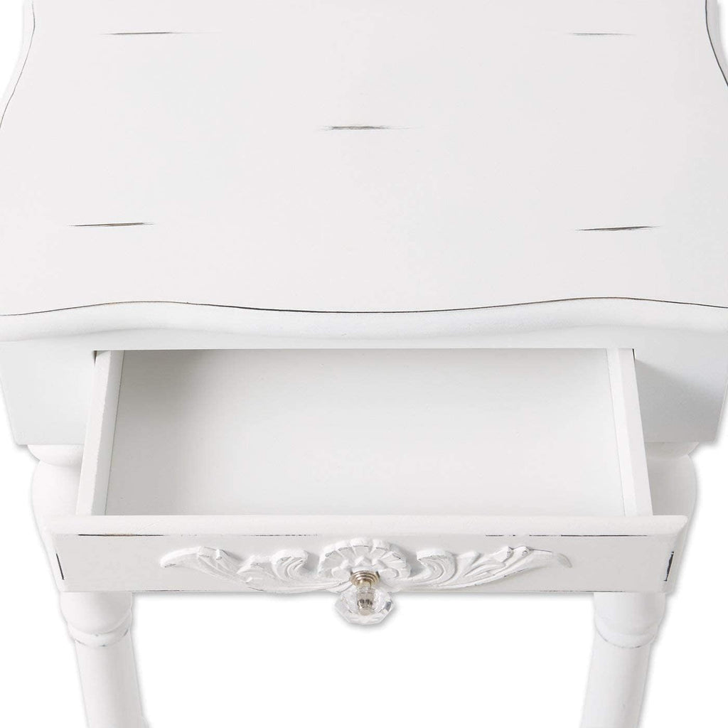 Set of 2 Carved Wood Nightstands D351673