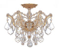 3 Light Spectra Crystal Gold Semi-Flush R11032
