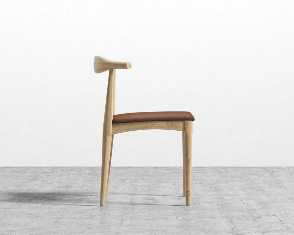Chartreuse Walnut Stain Elbow Chair N41070