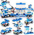 1338 Pieces Police Station Building Blocks Set with Storage Box P870508