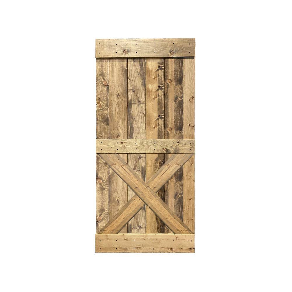 Solid Knotty Pine Wood Interior Sliding Barn Door Slab M425