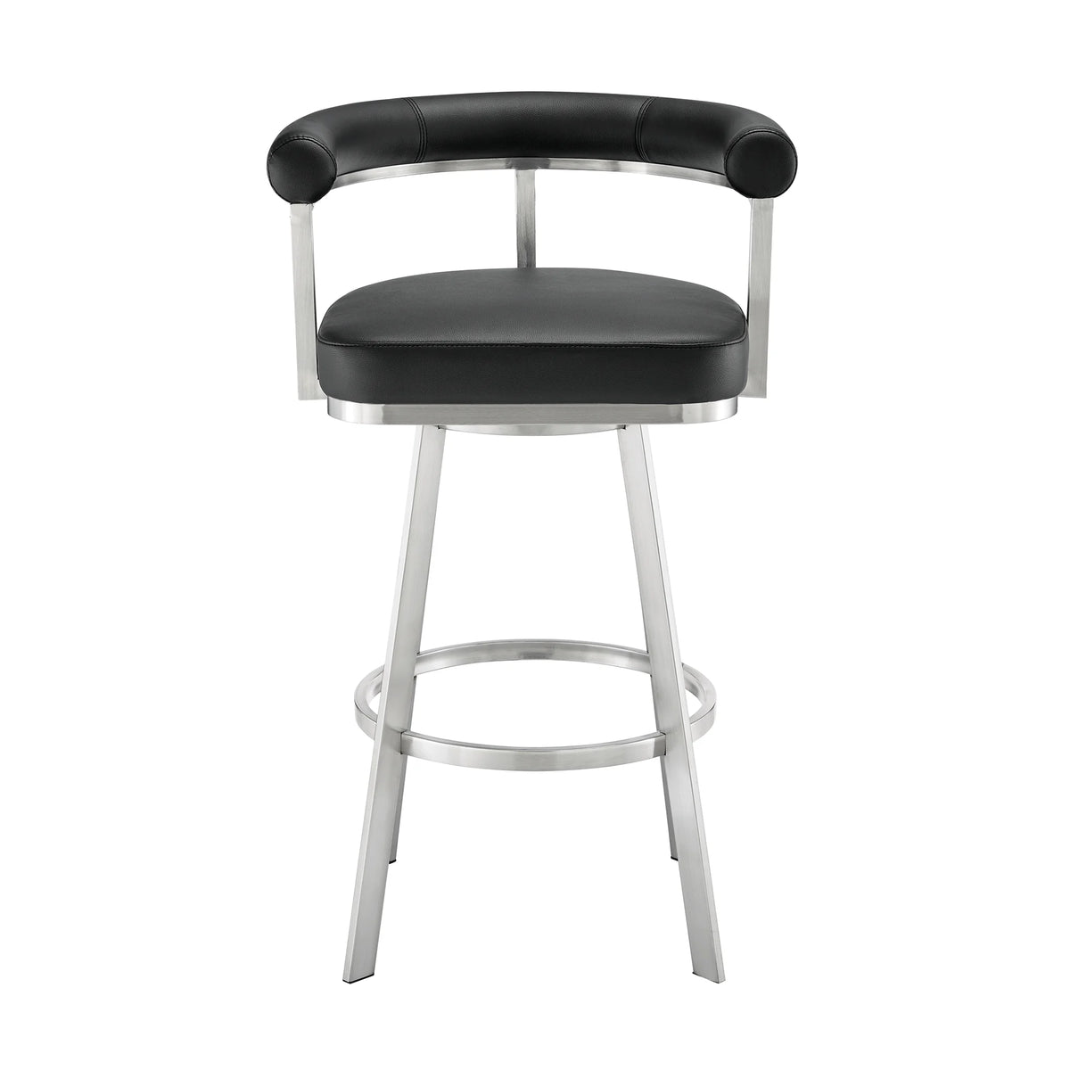 Black Faux Leather Counter Stool E13896