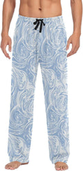 Marble Lounge Drawstring Men's Pajama Pants, Medium I1302