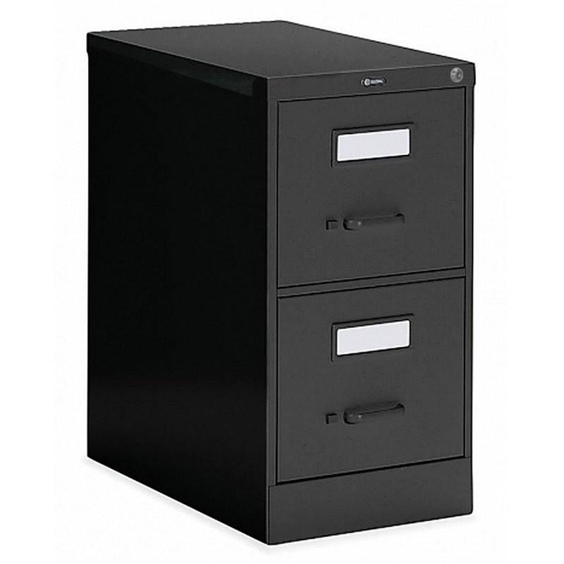 Black 2-Drawer Vertical File Cabinet J70484