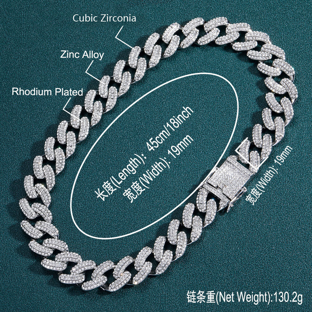 19mm Cuban Chain Necklace M404