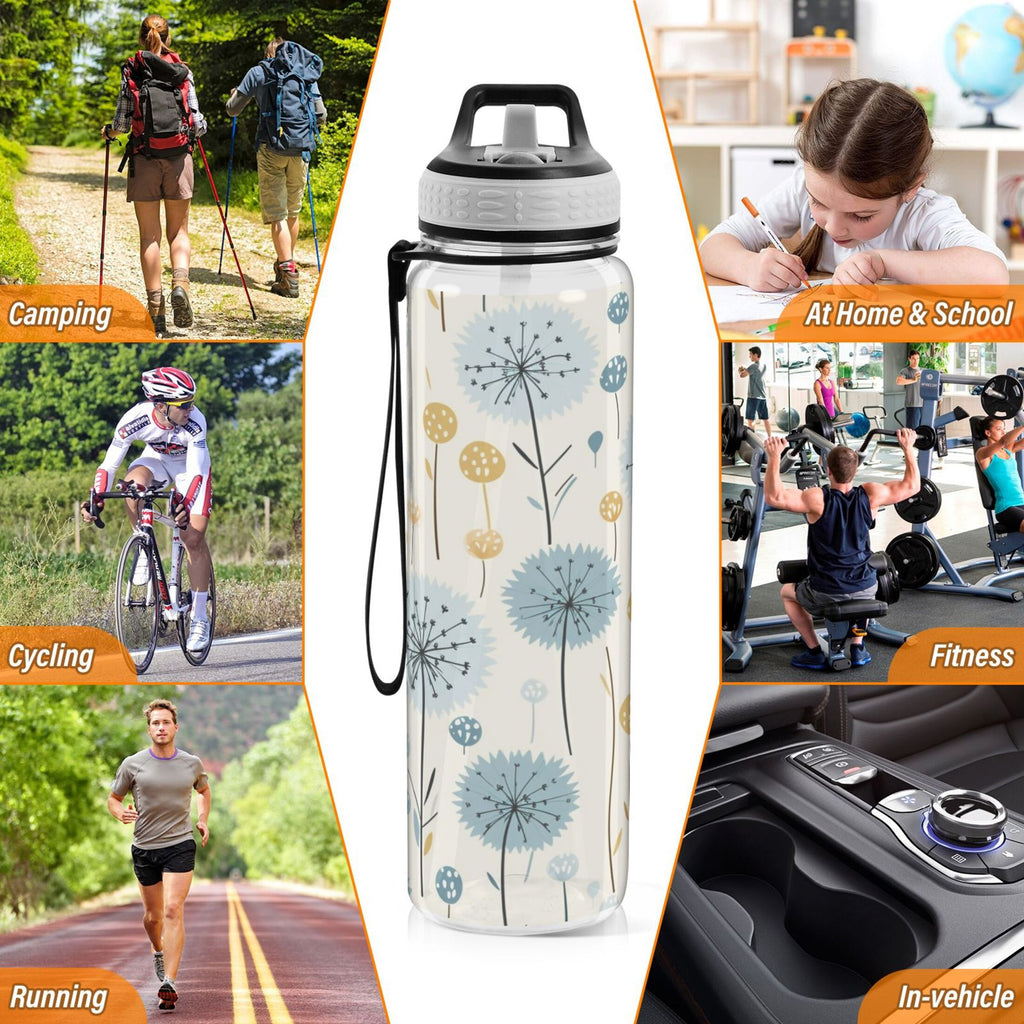 32oz Leakproof Tritan Water Bottle with Straw U5845
