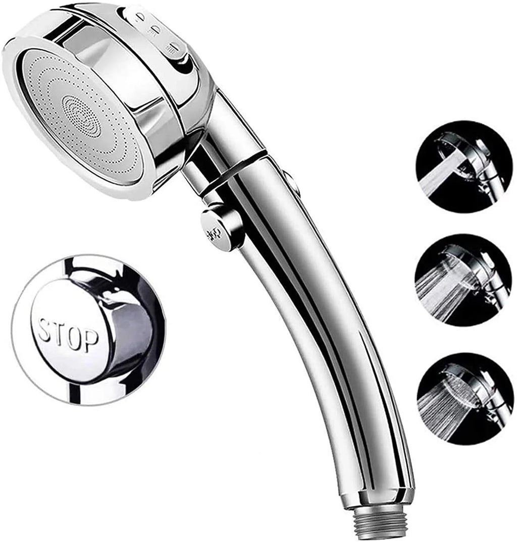 High Pressure 3-Settings Handheld Showerhead (Chrome) M5705