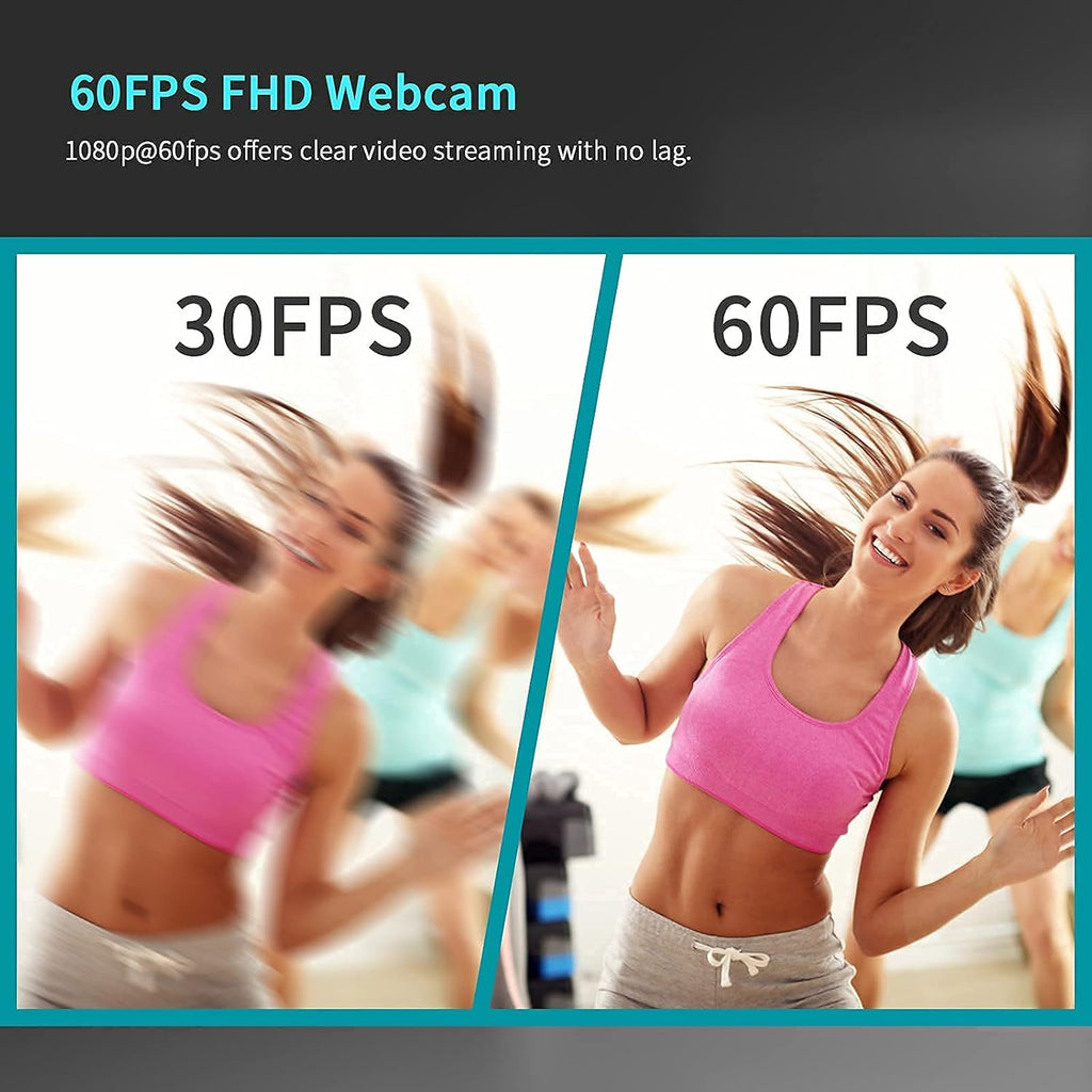 1080P FHD ePTZ Webcam with Ring Light and Privacy Cover R76765
