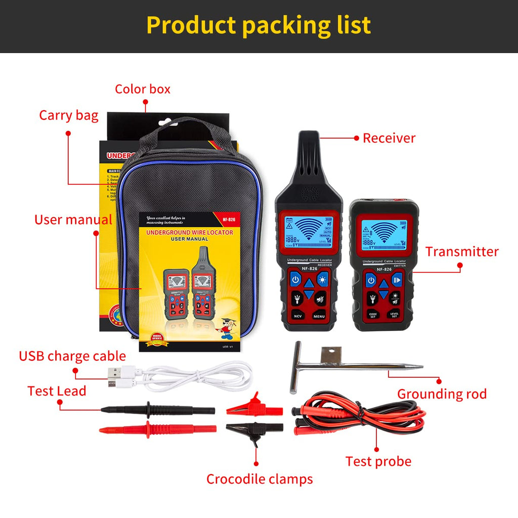 Underground Cable Tester Wire Locator Pack of 2 S70081
