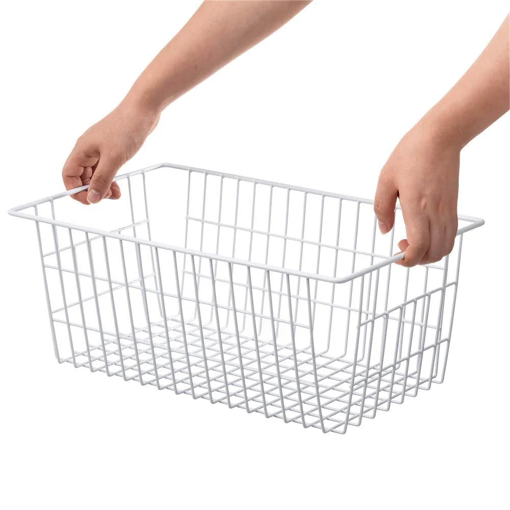 Large Wire Storage Basket for Freezer Organizer, 14"x11"x6" C606663