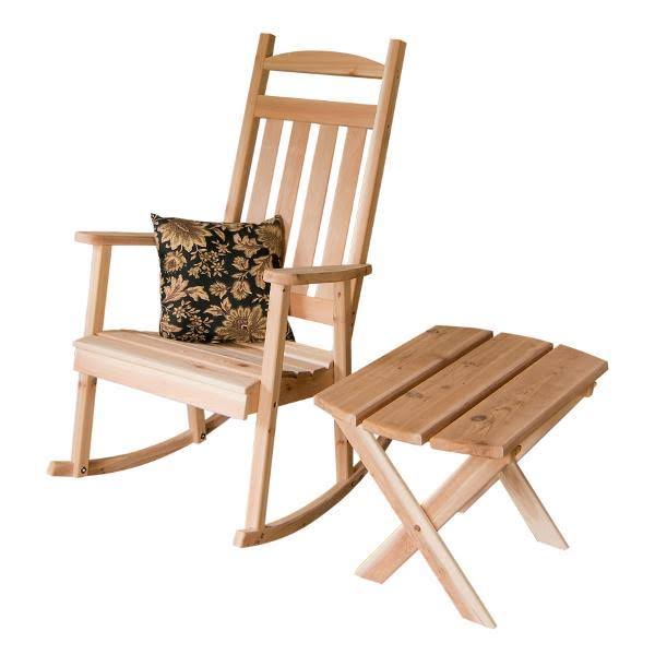 Natural Stain Western Red Cedar Porch Rocker K97391