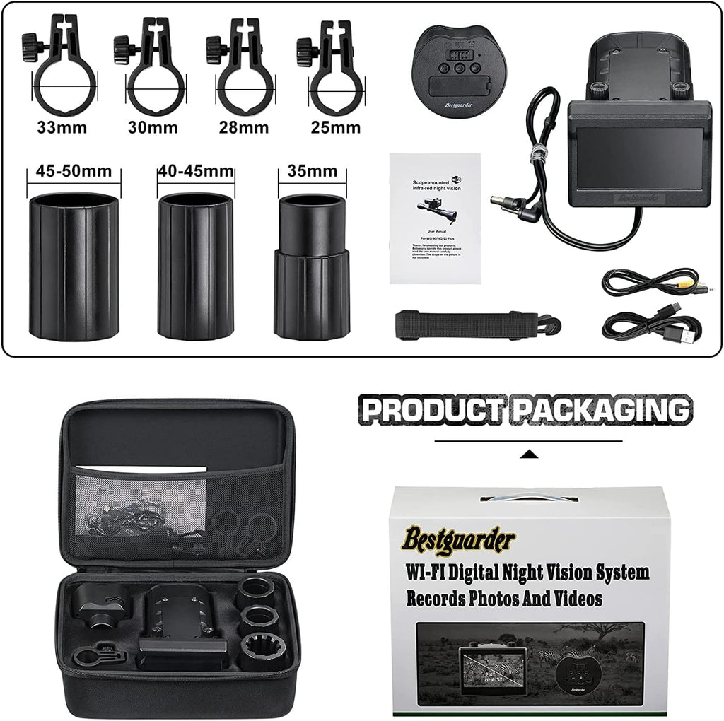 850nm Infrared IR Night Vision Scope for Thermal Hunting Rifles U4390