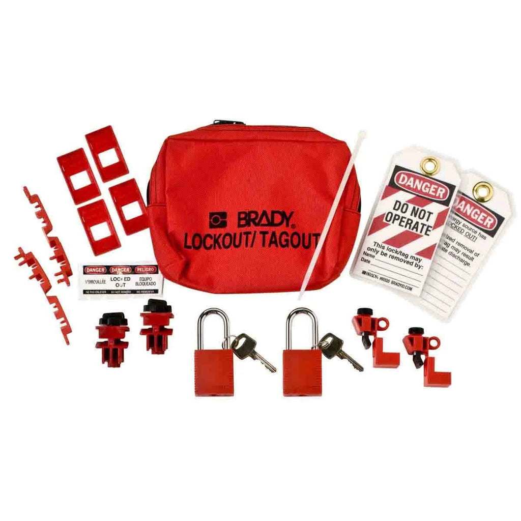 Portable Lockout Kit, Pouch, Electrical, 13 Z436785