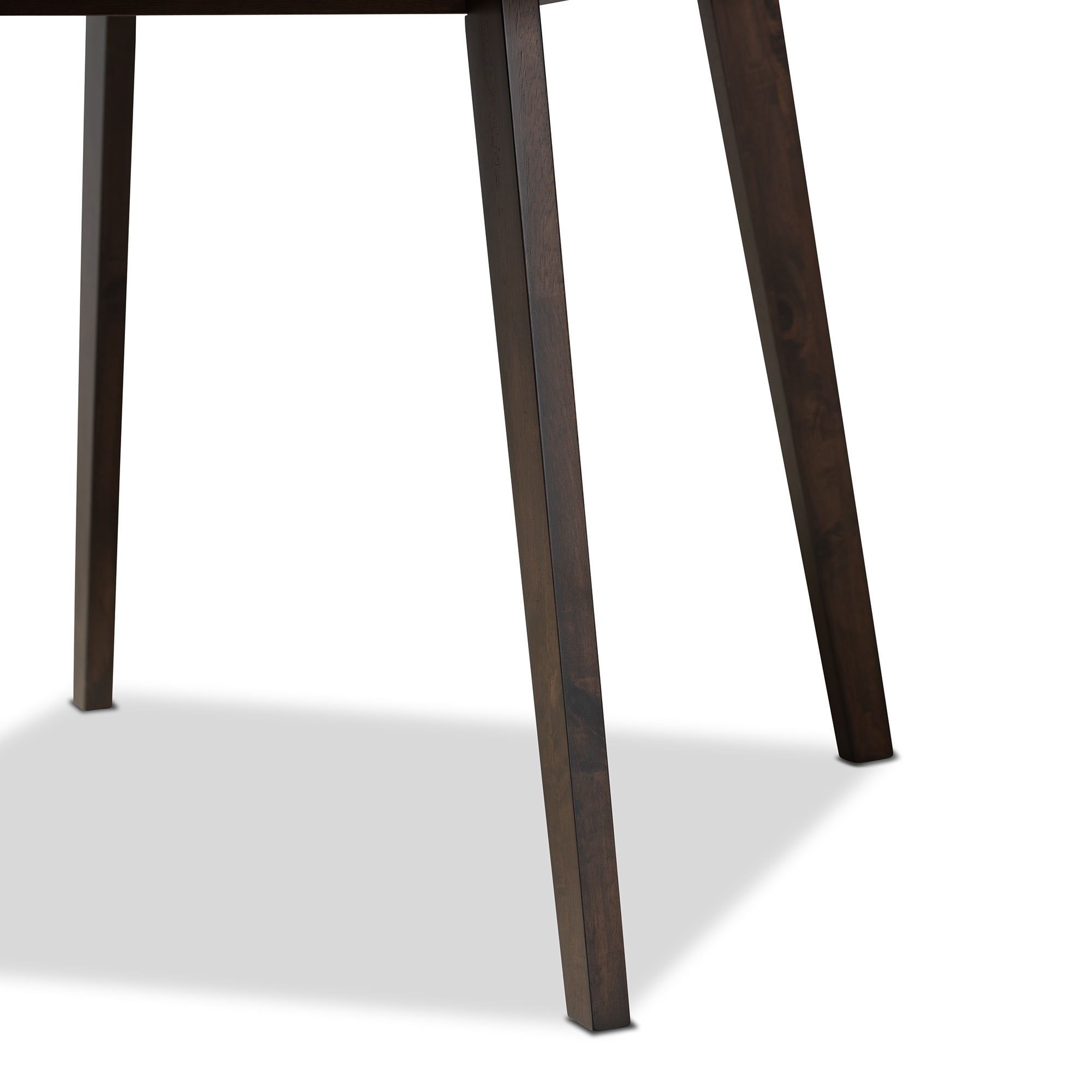 5-Piece Light Grey Fabric Wood Dining Set H81943