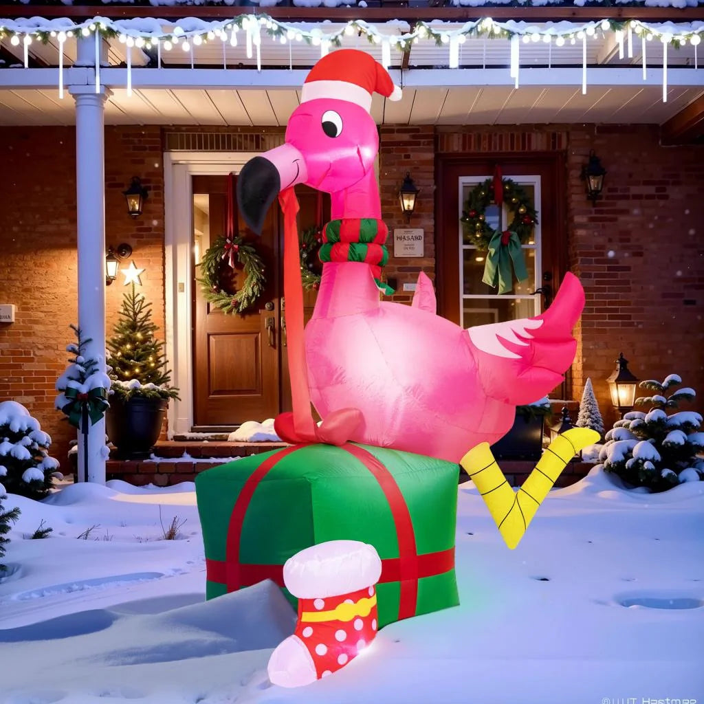 6FT Inflatable Flamingo with Built-in Light H9194