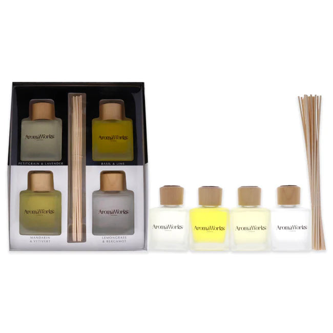 4 Pc 3.4 oz Reed Diffuser Set V4203