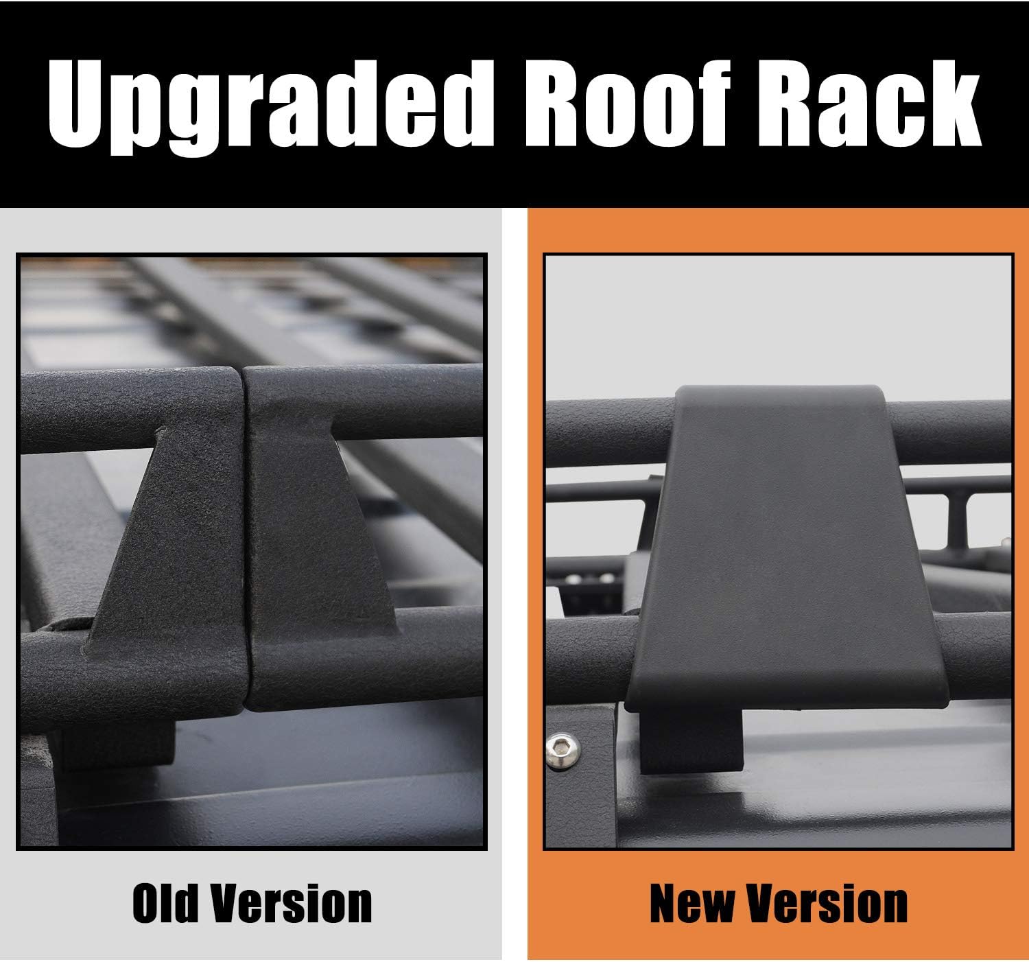 Black Steel Roof Cargo Basket Rack M80395