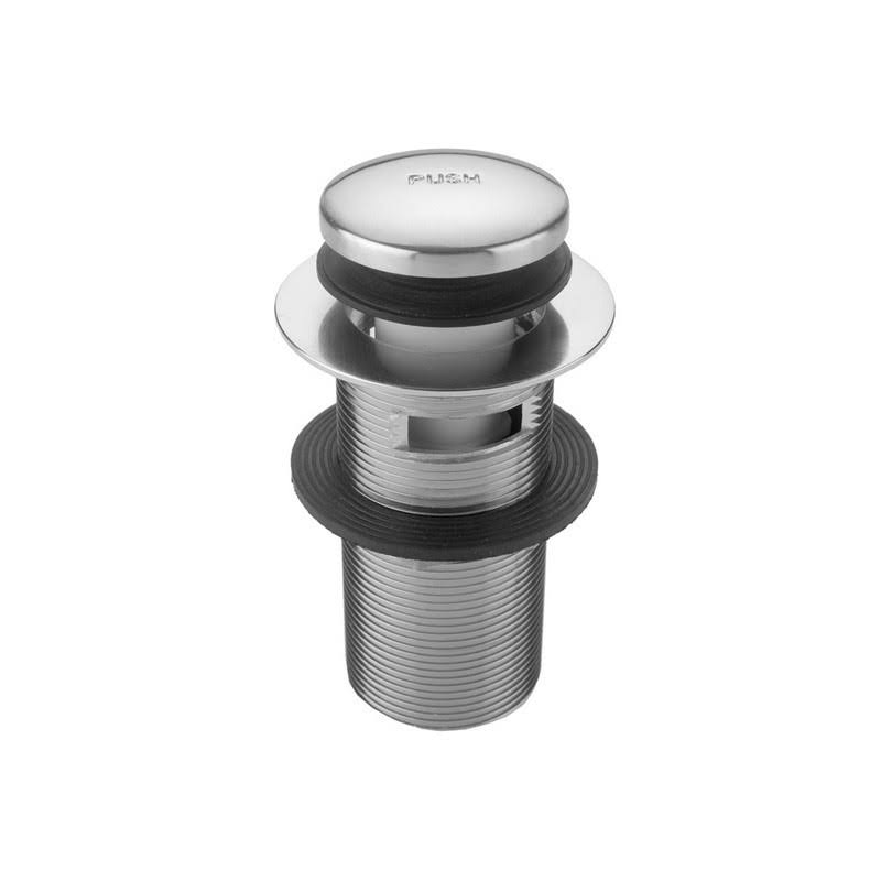 Satin Nickel Toe Control Drain Strainer with Overflow J909