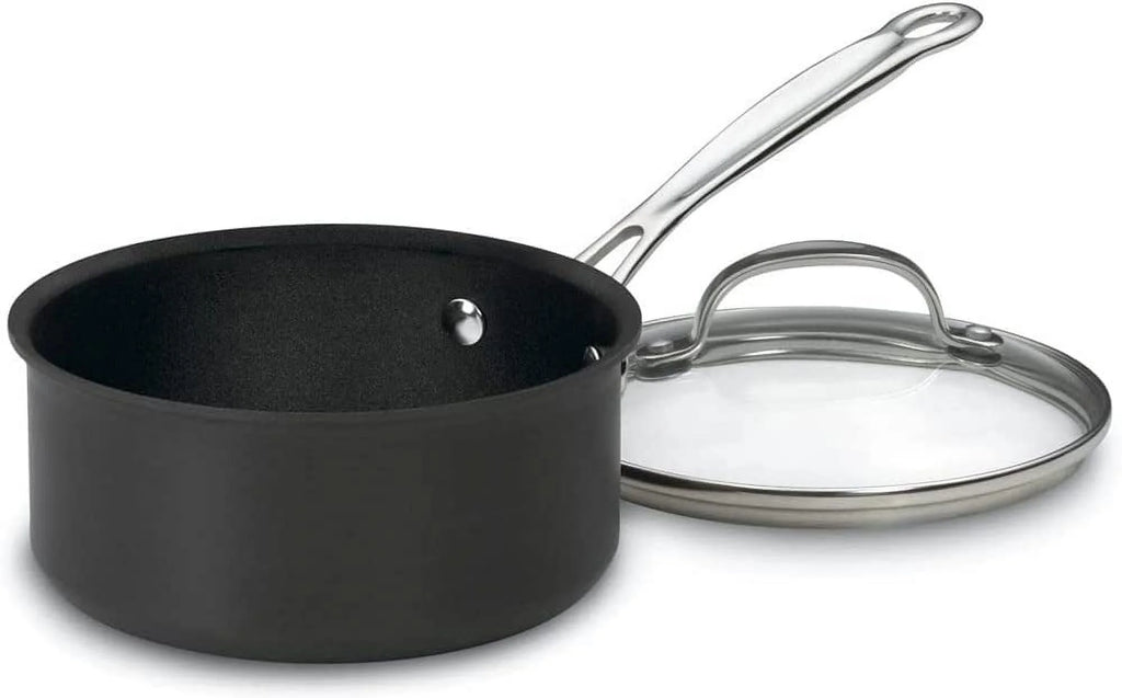10-Piece Nonstick Hard-Anodized Cookware Set with 12-Piece Knife Set and Knife Sharpener G3450