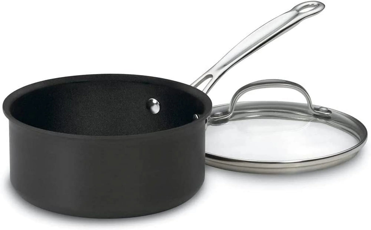 10-Piece Nonstick Hard-Anodized Cookware Set with 12-Piece Knife Set and Knife Sharpener G3450