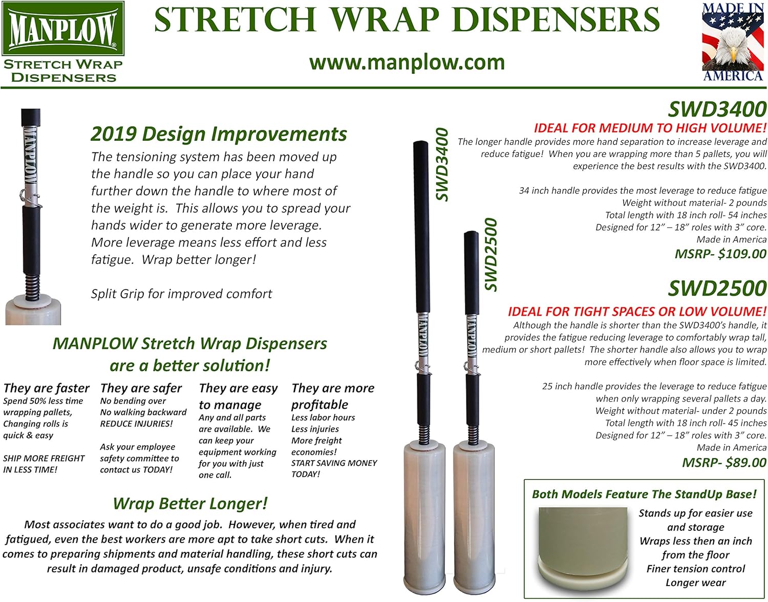 Long Handle Stretch Wrap Dispenser F458926