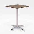 30x22 Square Teak Top Bistro Table with Casters Q897