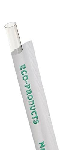 7.75 Clear Wrapped Straw, 400/PK, 24 PK/CT K5859