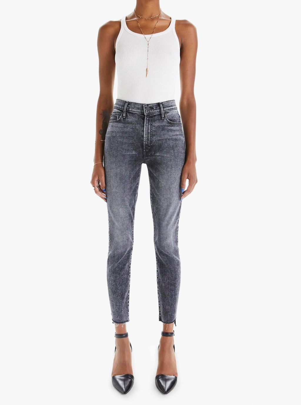 Stunner Zip Ankle Step Fray Trn / 25 H8198