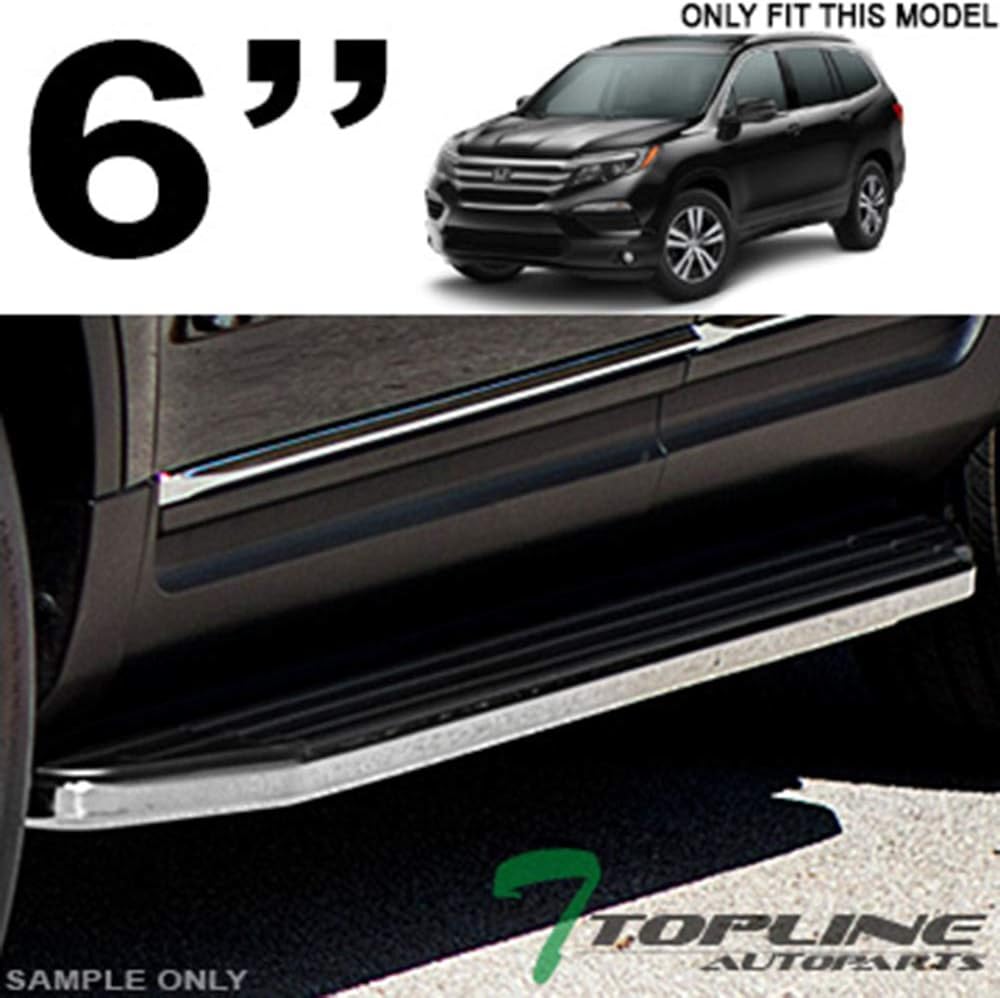 6" Black Aluminum Side Step Rail Running Boards W64280