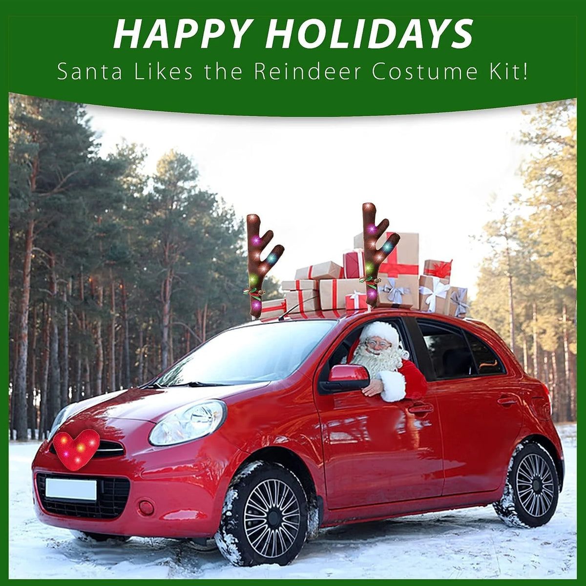 Car Reindeer Kit with LED Lights M31963