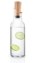 Glass Fridge Carafe with Wooden Stopper C99426