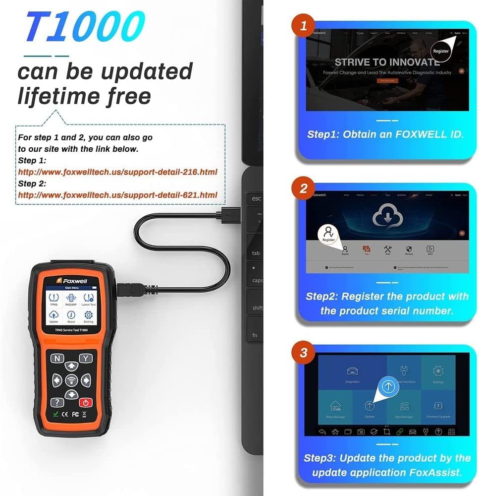 TPMS Sensor Relearn Tool with TPMS Sensor Activation N678