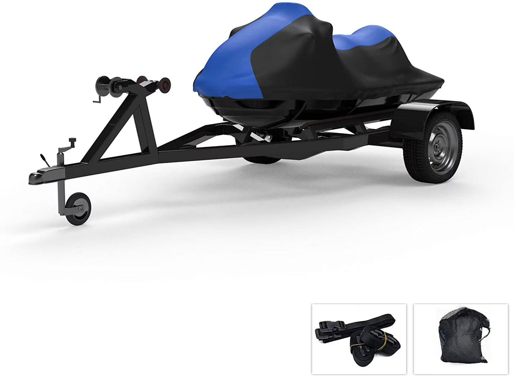 Blue/Black All Weather Jet Ski Cover with Storage Bag J1536