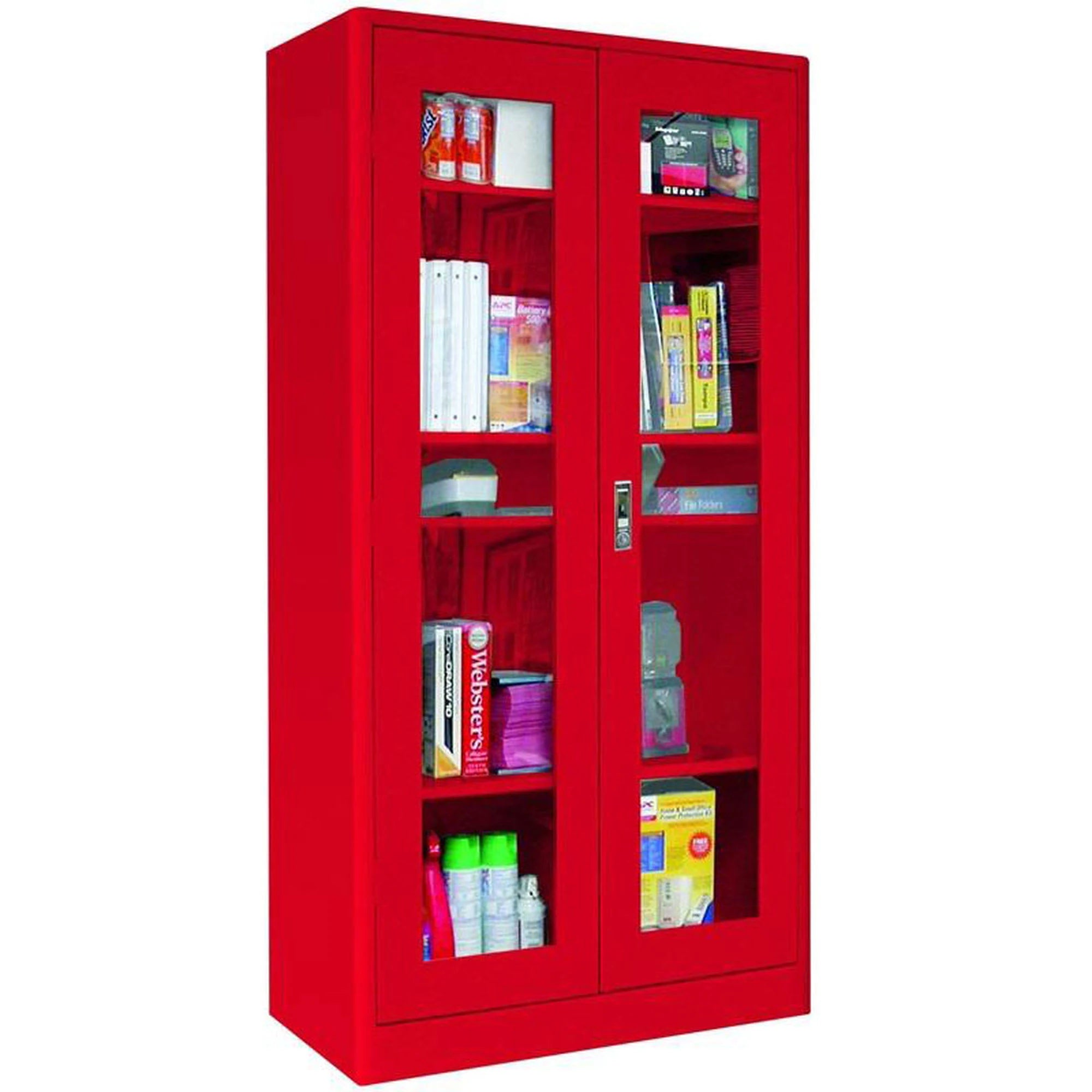 Red 2 Door Storage Cabinet S85911