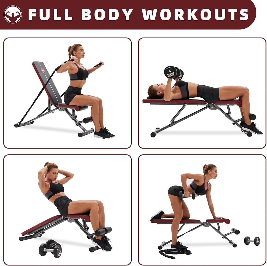 Adjustable Incline Decline Utility Exercise Bench K6876