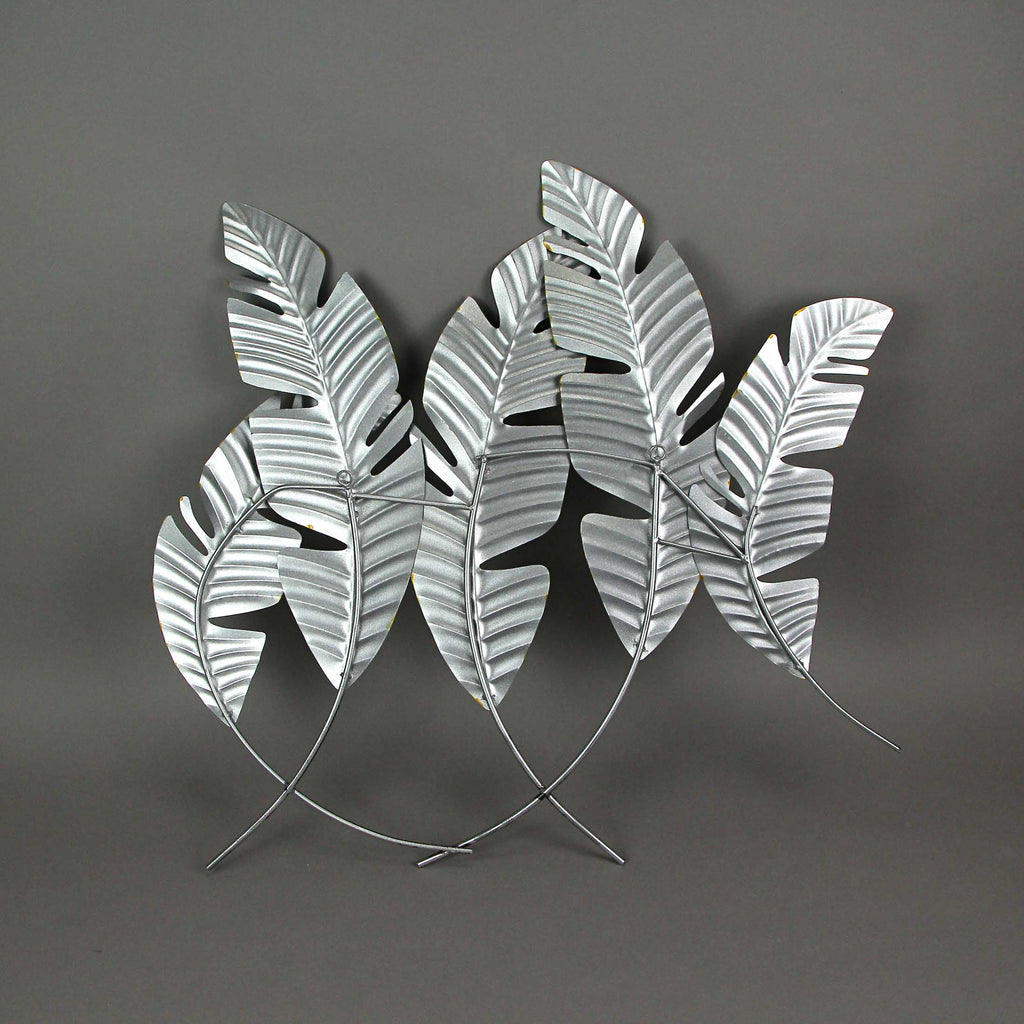 27 inch Metal Tropical Leaf Wall Hanging Plant Decor Art V122948