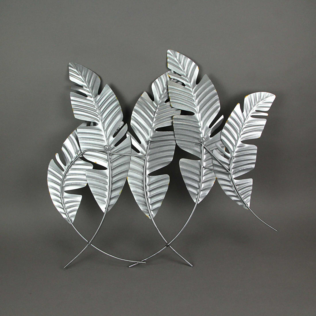 27 inch Metal Tropical Leaf Wall Hanging Plant Decor Art V122948