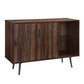 44x22 Wide Glass Laminate Wood Metal Buffet P44942