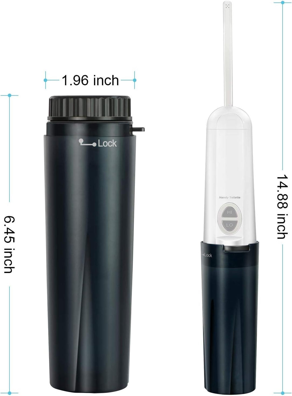 Portable Travel Bidet Electric Mini Atomizer with USB Cable Charging, Pack of 2 G519288