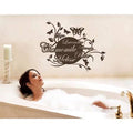 Golden Yellow Floral Wall Decal Mural Vinyl Art, 47in x 37in E863