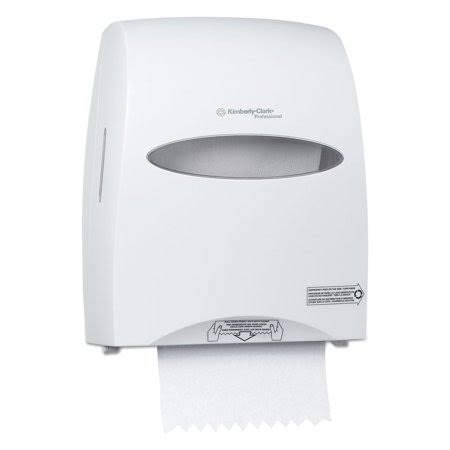 White Hard Roll Towel Dispenser Q385735