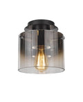 Satin Black 1 Light Flush Mount P451046