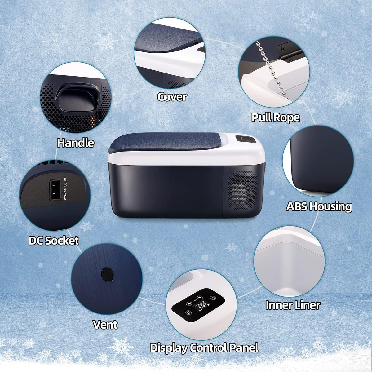 Portable Electric Car Refrigerator 20 Qt (18L) K407