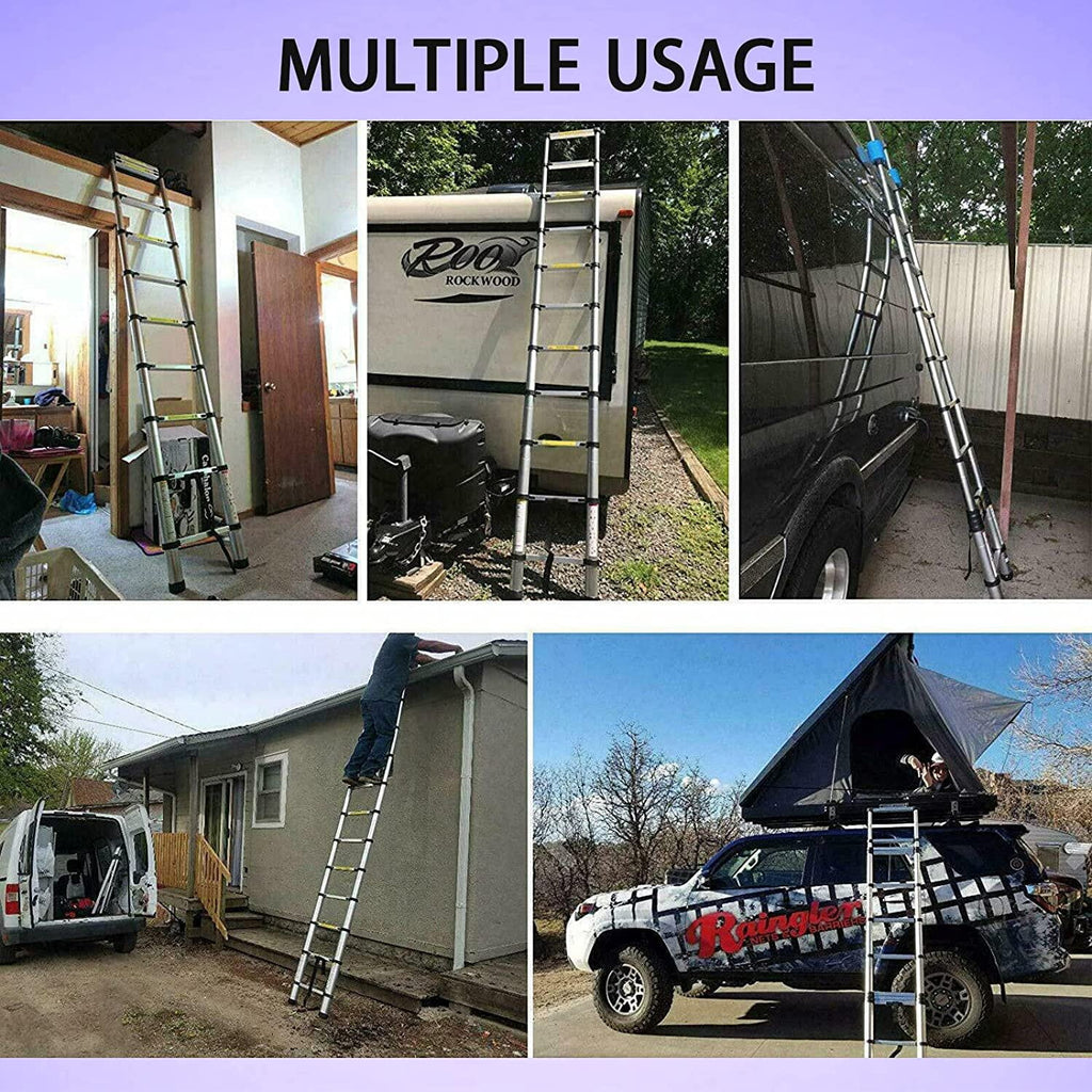 8.5FT Aluminum Telescoping Ladder V4591