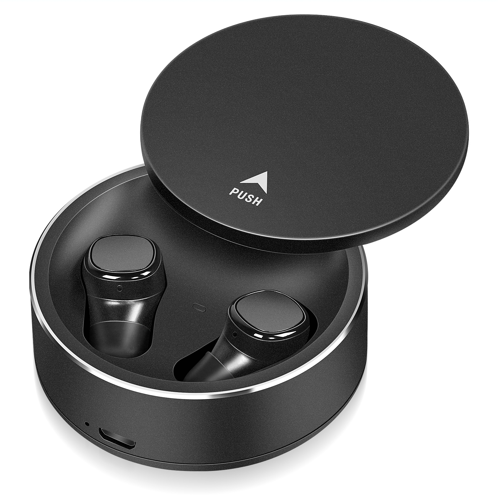 True Wireless Earbuds with Mic - Black W931